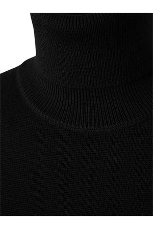 Maglione a collo alto in lana merino nera AMI | FKS827001009