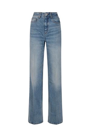 Jeans dal taglio svasato in denim indaco AMI | FTR420DE0046480