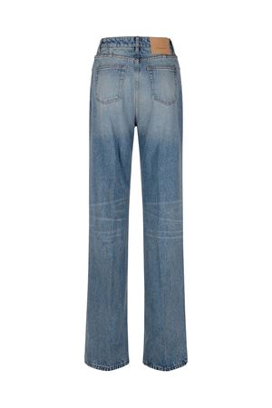 Jeans dal taglio svasato in denim indaco AMI | FTR420DE0046480
