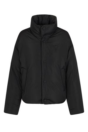 Black Down jacket in technical taffetas AMI | HJK818PL0039001