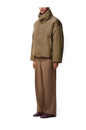 Bronze Down jacket in technical taffetas AMI | HJK818PL0039298