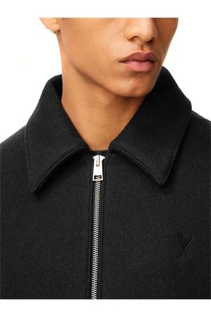 Padded zipped jacket in fine corduroy velvet AMI | HJK830CO0089020