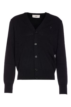 Cardigan in maglia in lana nero AMI | HKC3610010180