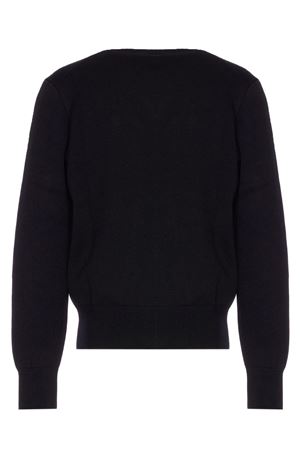 Cardigan in maglia in lana nero AMI | HKC3610010180