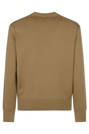 Maglione in maglia di lana merino color cammello AMI | HKS826001288