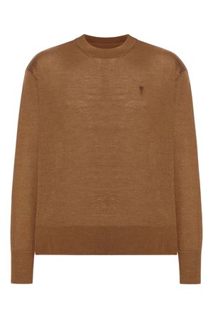 Maglione in lana marrone AMI | HKS834KN0066216