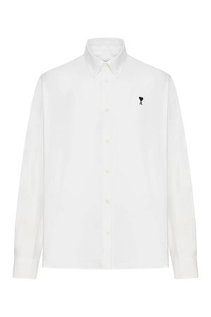 White cotton shirt AMI | HSH763CO0031168
