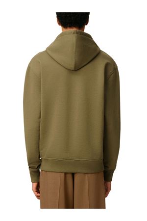 Felpa in pile di cotone verde AMI | HSW764730298