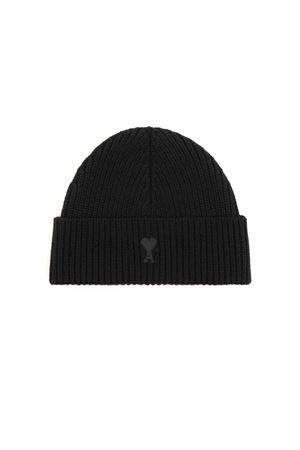 Beanie in felted merino wool knit AMI | UBO0060180180