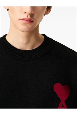 Black wool sweater AMI | UKS838018009
