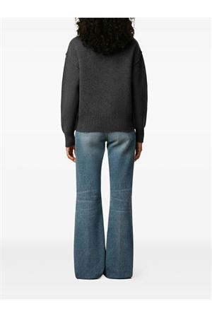 Maglione in lana grigio AMI | UKS838018084