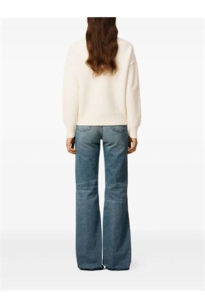 Maglione in lana bianco opaco AMI | UKS838018154
