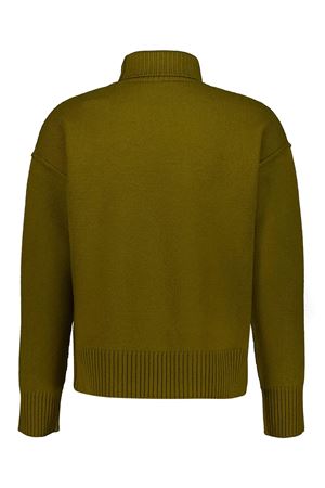 Bronze virgin wool turtleneck sweater AMI | UKS8390182988