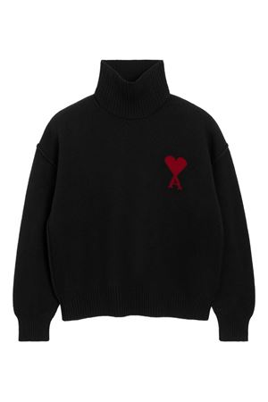 Maglione in lana nero AMI | UKS839018W009