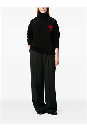 Maglione in lana nero AMI | UKS839018W009