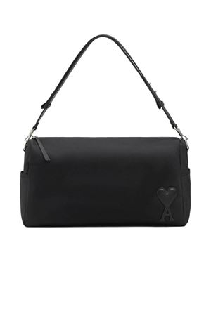 Borsa Marcel in tela di nylon nero AMI | ULL706AW0001001