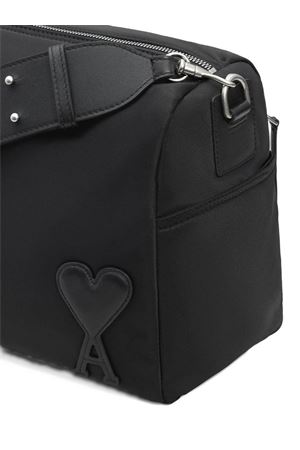 Borsa Marcel in tela di nylon nero AMI | ULL706AW0001001