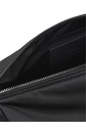 Borsa Marcel in tela di nylon nero AMI | ULL706AW0001001