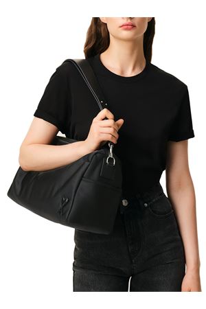 Marcel bag in black nylon canvas AMI | ULL706AW0001001