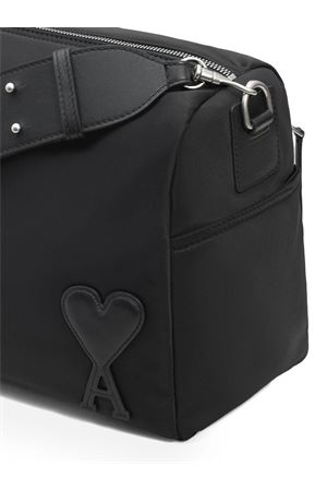 Borsa Marcel grande in tela di nylon nera AMI | ULL706AW0001W001