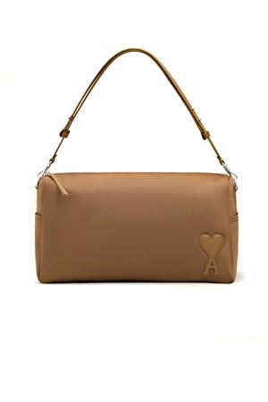 Borsa Marcel grande in tela di nylon marrone AMI | ULL706AW0001W216