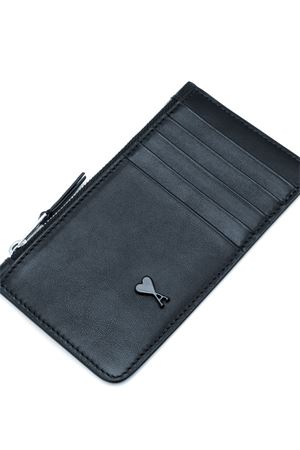 Zipped card holder in smooth leather AMI | USL703AL0138001