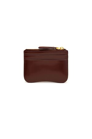 Portacarte Paris in pelle smaltata bordeaux AMI | USL707AL0139692