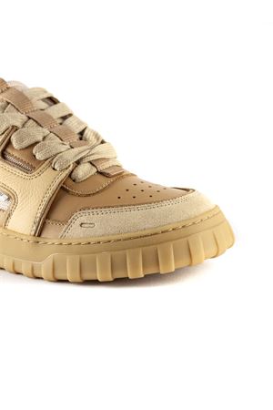 Low top lace up sneakers in smooth leather AMI | USN504AL0127113