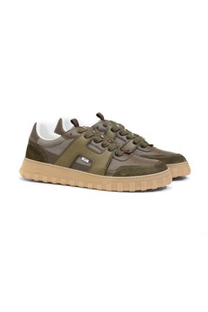 Sneakers basse stringate in pelle liscia AMI | USN504AL0127298