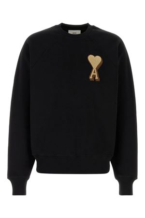 Sweatshirt in heavy loopback cotton fleece AMI | USW771747001