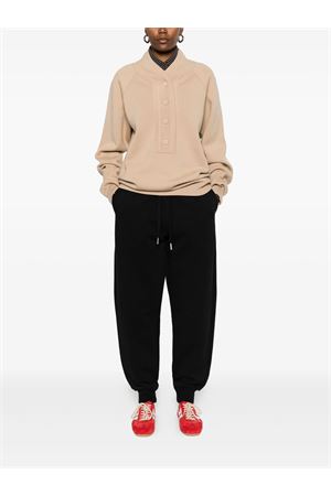 Pantaloni sportivi in cotone nero AMI | UTR805747001