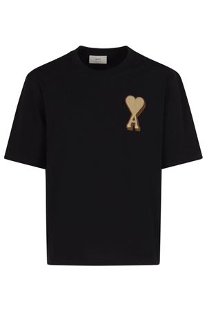 T-shirt Ami de Coeur in jersey di cotone pesante AMI | UTS352726001