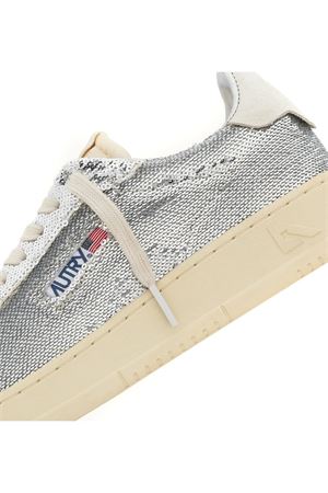 Dallas Low 'Sparkling' Sneakers Sparkling In Silver And Whitesequins AUTRY | ADLWTI05SILVERWHT