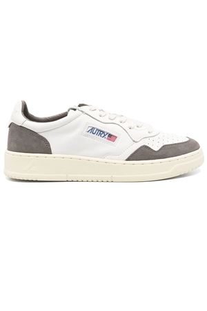 Medalist Low Sneakers In White Leather And Grey AUTRY | AULMGS45WHTMOREL