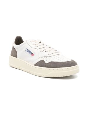 Medalist Low Sneakers In White Leather And Grey AUTRY | AULMGS45WHTMOREL