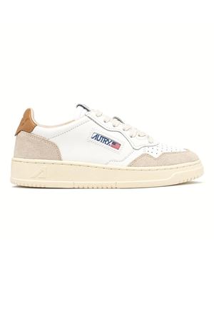 White and Brown Medalist Low Sneakers AUTRY | AULMLS02WHTBRNSUG