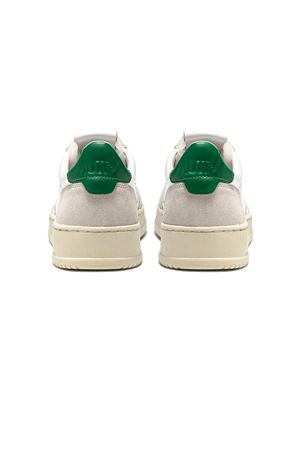 Medalist Low Sneakers In White And Amazon Leather And Beige Suede AUTRY | AULMLS23WHTAMAZ