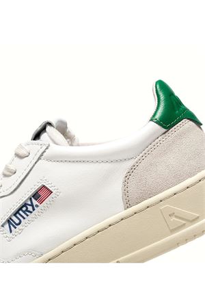 Medalist Low Sneakers In White And Amazon Leather And Beige Suede AUTRY | AULMLS23WHTAMAZ