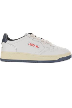 White leather Autry x Maison Kitsuné sneakers AUTRY | AULMMK01WHTBLU