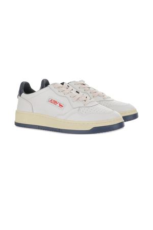 White leather Autry x Maison Kitsuné sneakers AUTRY | AULMMK01WHTBLU