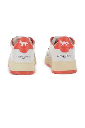 White and Red leather Autry x Maison Kitsuné sneakers AUTRY | AULMMK02WHTRED