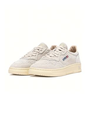 Medalist Low Sneakers In Grey Nabuck AUTRY | AULMUH01MARBLEWHT