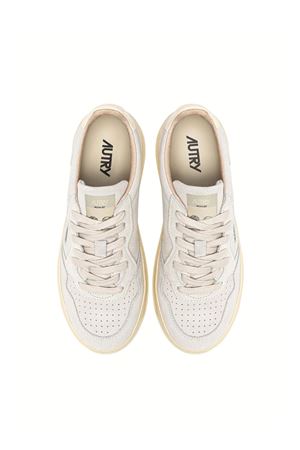 Medalist Low Sneakers In Grey Nabuck AUTRY | AULMUH01MARBLEWHT