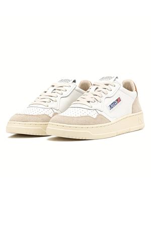 White and Brown Medalist Low Sneakers AUTRY | AULWLS02WHTBRNSUG