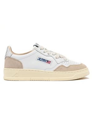 Medalist Low Sneakers In White And Silver Leather AUTRY | AULWLS74WHTSILVER
