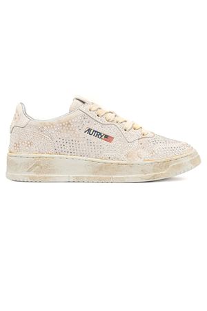 Medalist Low 'Crystal' Micro Rhinestones Sneakers White AUTRY | AULWNA01WHITE