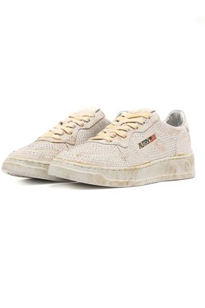 Medalist Low 'Crystal' Micro Rhinestones Sneakers White AUTRY | AULWNA01WHITE