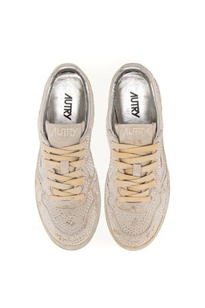 Medalist Low 'Crystal' Micro Rhinestones Sneakers White AUTRY | AULWNA01WHITE