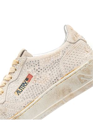 Medalist Low 'Crystal' Micro Rhinestones Sneakers White AUTRY | AULWNA01WHITE