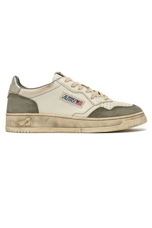 White and Silver Medalist Low Sneakers Super Vintage AUTRY | AVLMLS10LIZARDSILV